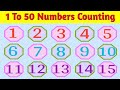 1 to 50 Counting | 12345 Counting | Nursery Learning Video | 123 ginti