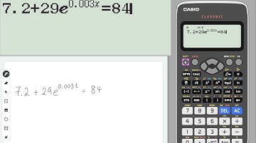 Classwiz How-To: Solving an Exponential Equation