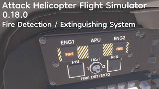 My Unity attack helicopter flight simulator 0.18.0 - Fire Detection / Extinguishing System