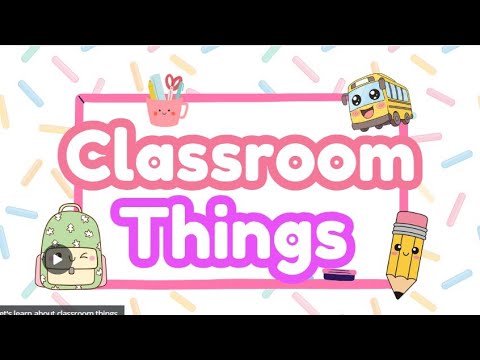 Learn Classroom Objects in English | ESL Vocabulary for Kids - YouTube