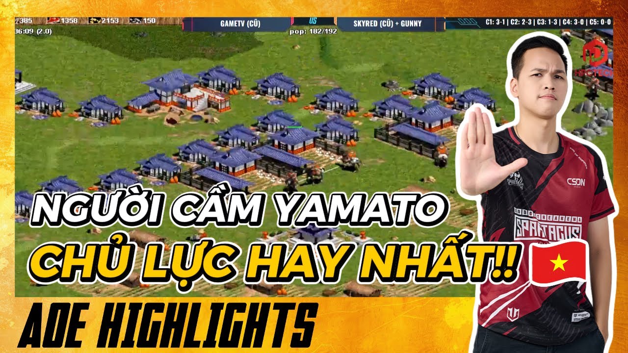 TUYỆT PHẨM YAMATO LÊN 4 - Chim Sẻ Đi Nắng đối đầu BiBi | AoE Highlights #aoe