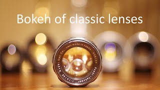 Bokeh of classic lenses.  An analysis of the Super-Takumar 50mm f1.4 (8 elements version)