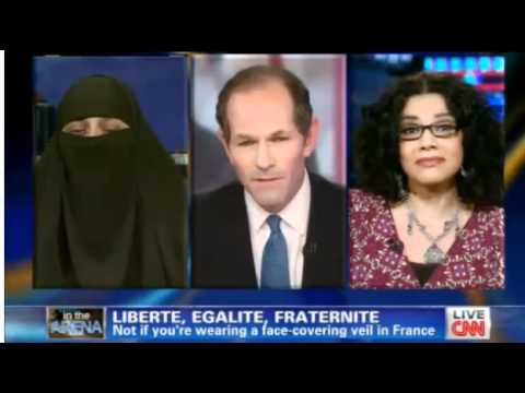 CNN Debate - Ban the Burka and Ban the Niqab but LEAVE BRITNEY alone! The Niqabi here is Awsome!