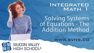 Solving Systems of Equations - The Addition Method