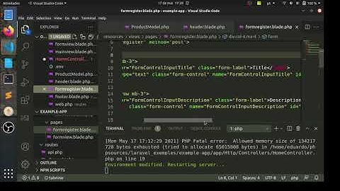Laravel - Salvando dados no MySQL