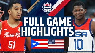 Puerto Rico vs USA SHOWCASE | FULL GAME HIGHLIGHTS | August 7, 2023