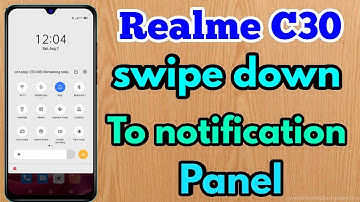 swipe down to home screen in realme c30 | realme c30 notification setting