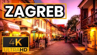 ZAGREB 🇭🇷 | Walking Tour - 4K60fps - Capital of Croatia