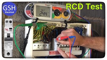 3 Lead RCD Test in the Consumer Unit on RCBO