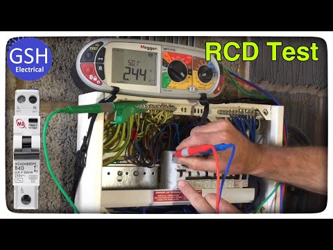 3 Lead RCD Test in the Consumer Unit on RCBO's Saving Time During the Live Testing's Process