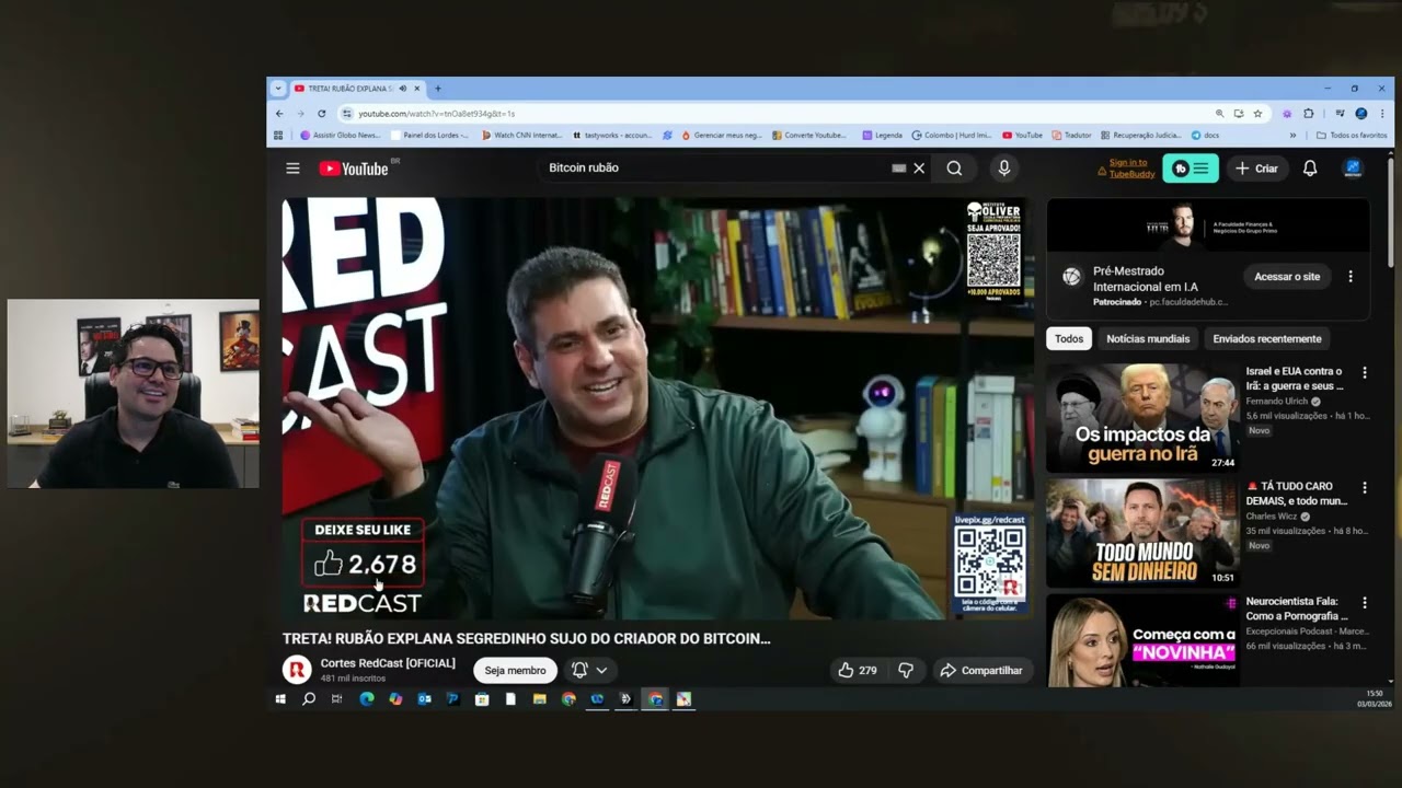 React a Rubão falando bobagem do Bitcoin e Prata