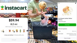 Shopping an Easy $60 Instacart Order