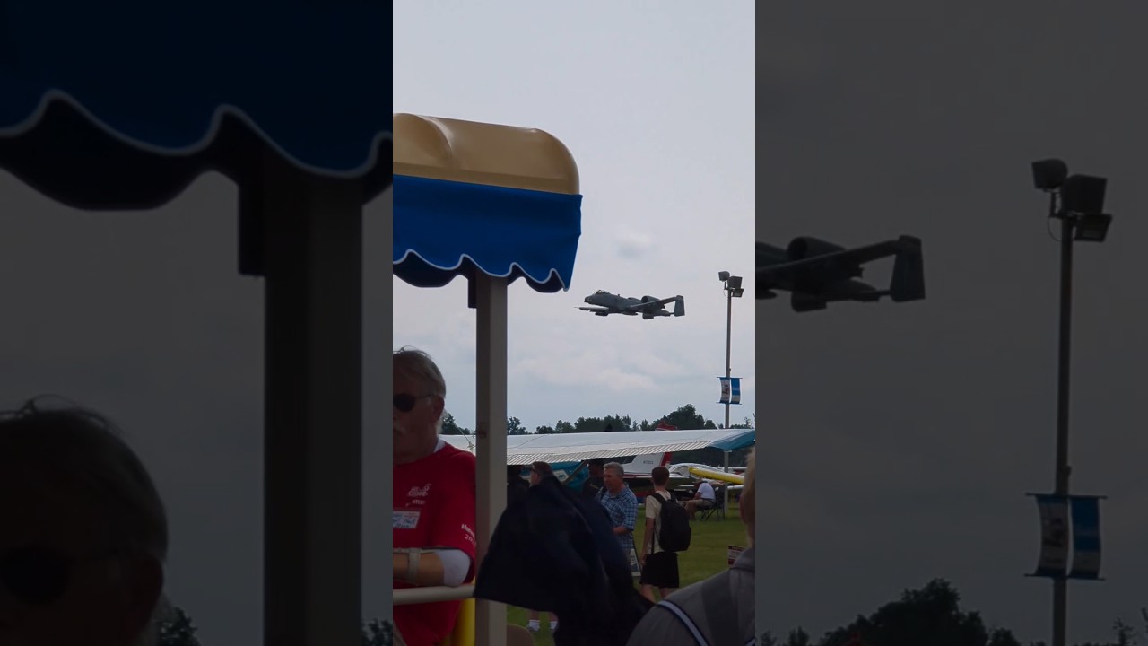 A-10 Warthog low pass. 