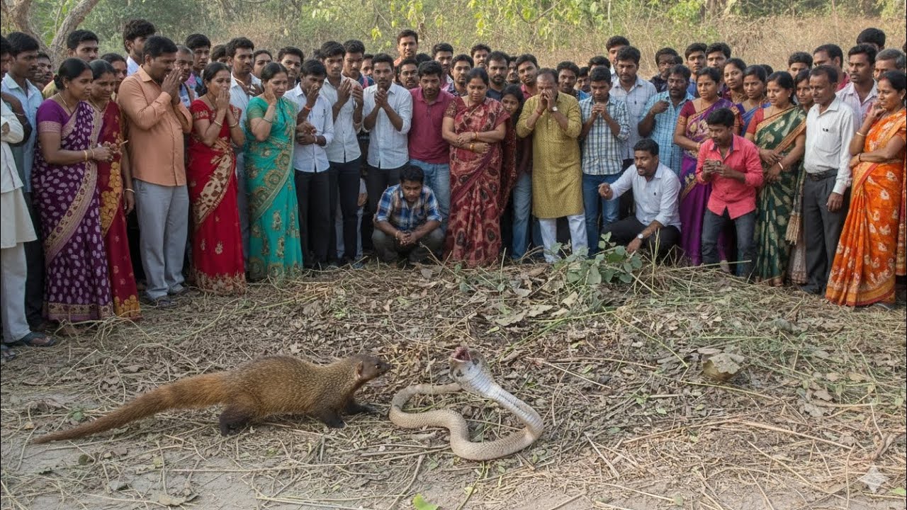सांप और नेवला का लड़ाई देखे 😱😱। बहुत लोग आ गया 