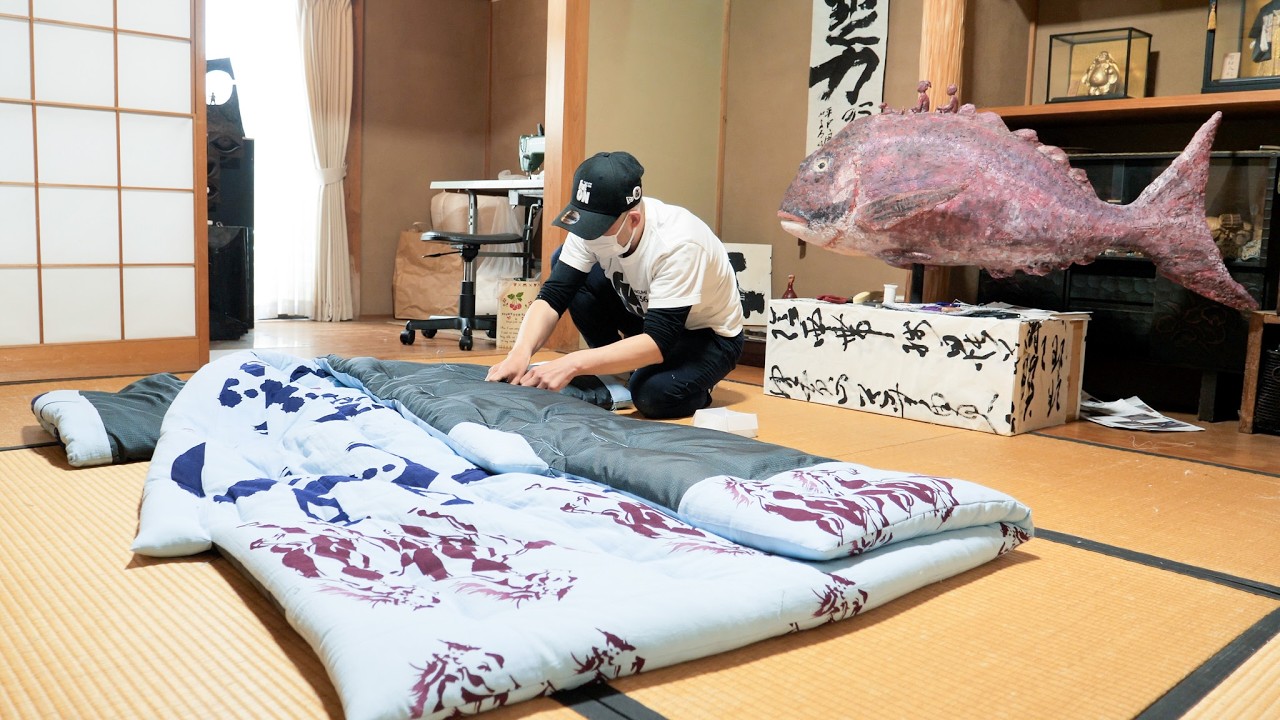 着られるすごい布団！着物のような掛け布団「夜着」の製造工程