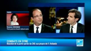 Hollande does not rule out armed intervention under UN mandate in Syria