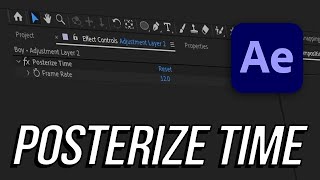 How to Change Frame Rate with Posterize Time | After Effects Tutorial