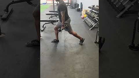 Split Squat with Bicep Curl