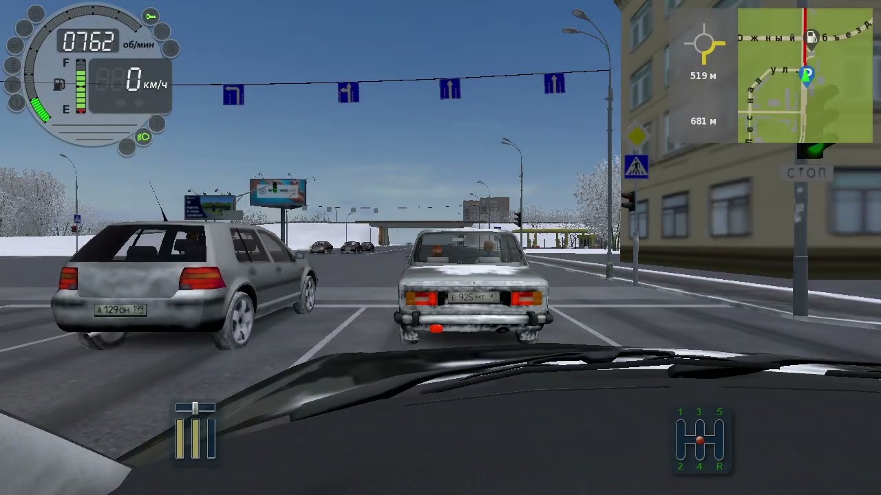 362) City Car Driving 2.483 км Яблочная - Достоевского 2.398 км Учительская - Инженерная