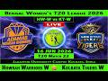 Howrah Warriors Women vs Kolkata Tigers Women | HW-W vs RT-W | 22nd Match of Bengal Women's Pro T20