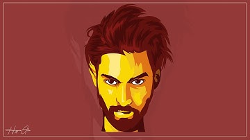 wpap art tutorial illustrator | photo to Vector, Poster Creation, Stock vector for selling, TL