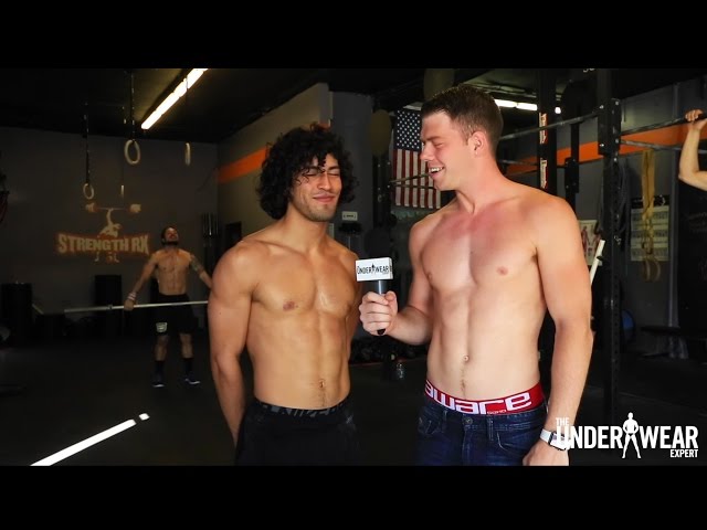 Shirtless CrossFit Gym Members Answer Boxers or Briefs With DanielXMiller 