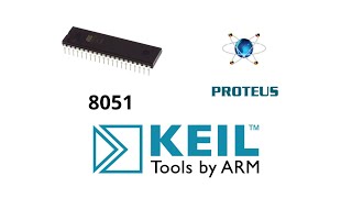 8051 Proteus Simulation: Blink Led