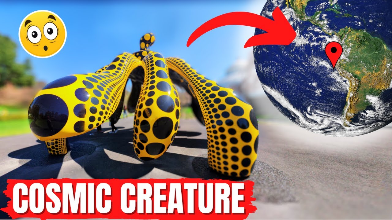 WEIRD COSMIC CREATURE on Google Earth and Google Maps 😨😱🌎