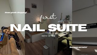 FIRST NAIL SUITE move-in process shopping yapping