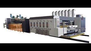 QH-PACK High speed Flexo Printing Folder Gluer  carton box making machine Case maker