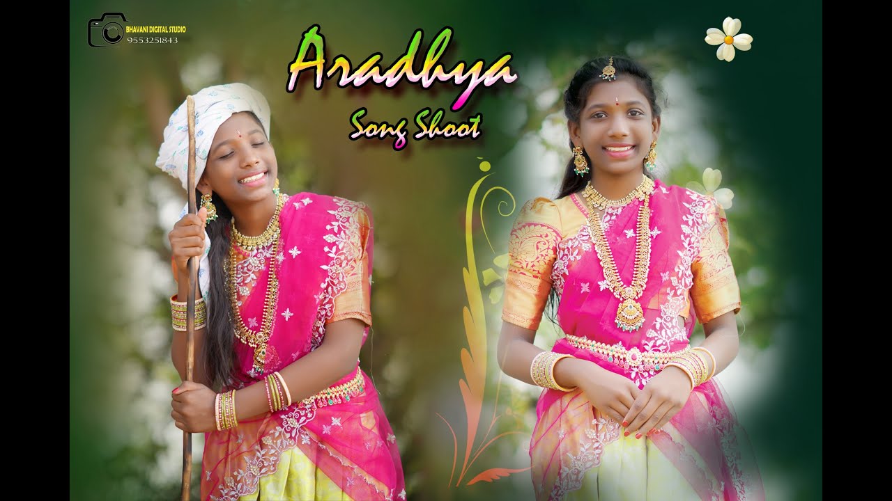 AradhYa Half Saree Pre Shoot II 2026 #Best Cinematic Song Shoot #bhavaniphotography #photoshoot #