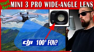 When using WIDE-ANGLE LENS you should know this | DJI Mini 3 Pro | Test and Tutorial