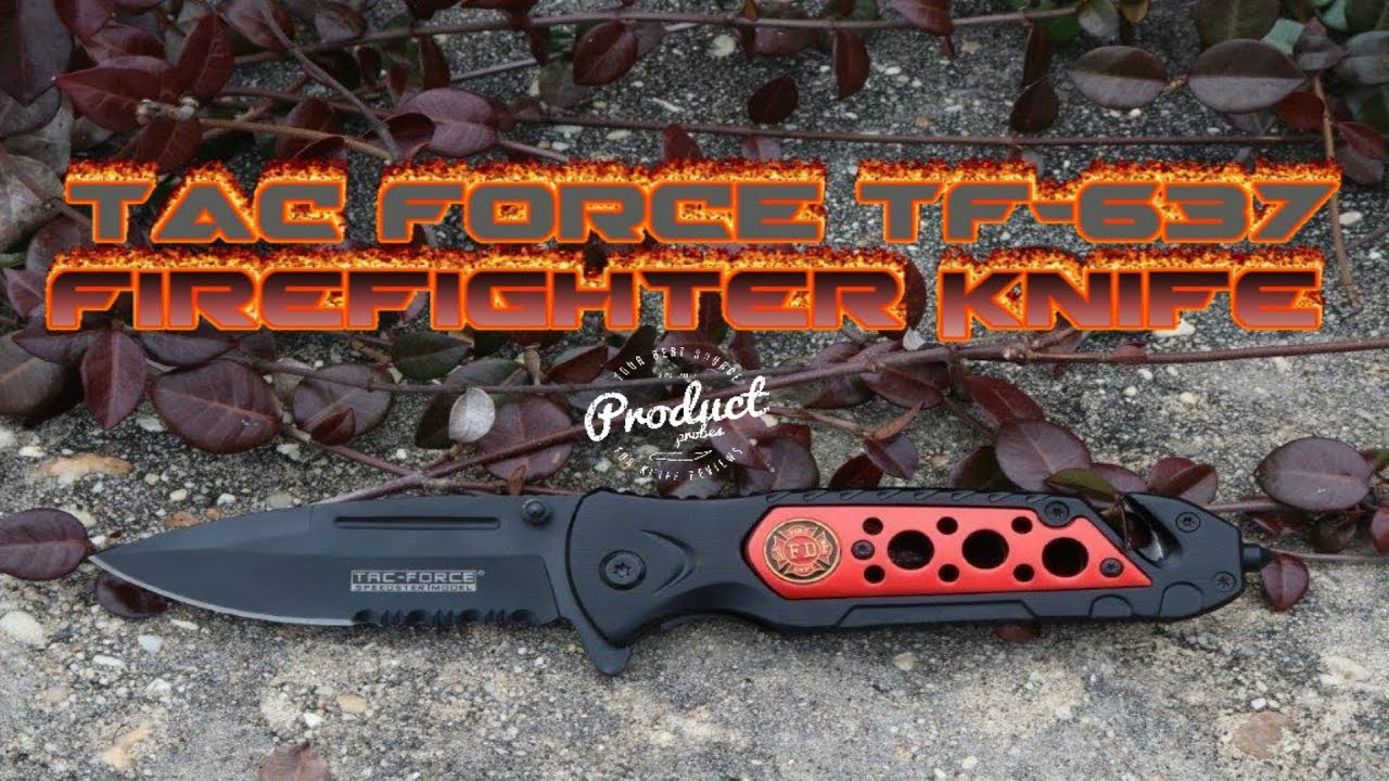 Tac Force Spring Assisted Firefighter Knife (TF637) YouTube
