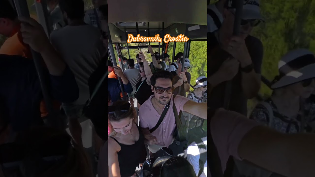 INSTA360 X4 on the Cable car in Dubrovnik Croatia. 