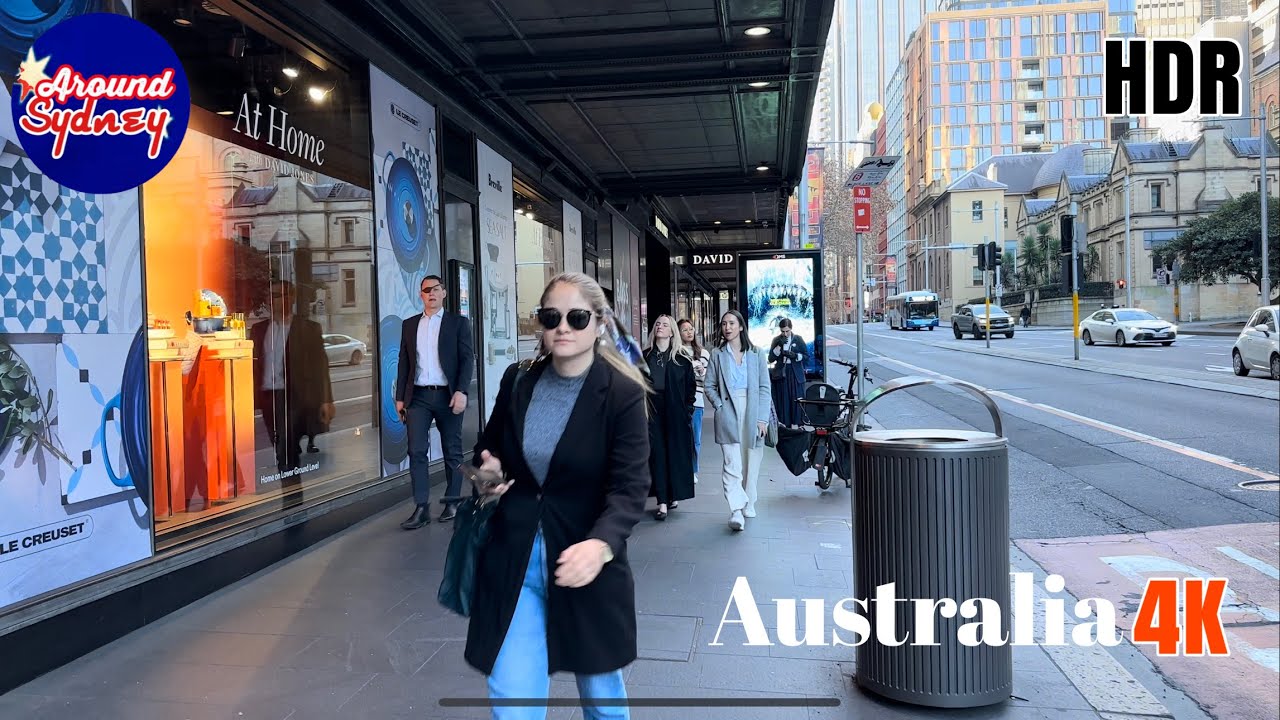 Exploring Surry Hills to Chifley Square: A 4K 🇦🇺HDR Walking Tour of Sydney's Dynamic Streets