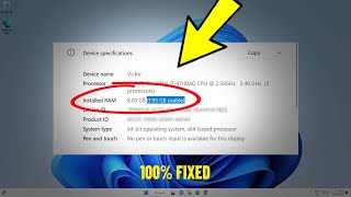 fix all ram not fully usable in windows 11 / 10 / 8 / 7 | how to make installed ram full usable 💯% ✅