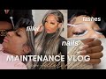 MAINTENANCE VLOG | PREP FOR MY WEEKEND GATEWAY | NAILS, FILLERS, LASHES & MORE| FATOUU SOW