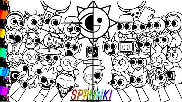 Incredibox Sprunki NEW BIG Coloring Pages | How to Color Sprunki vs Horror Sprunki