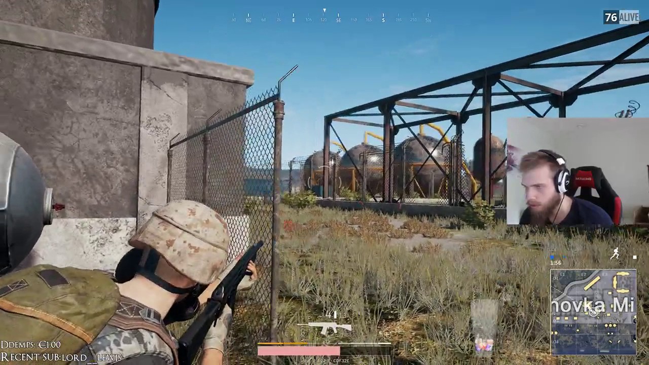 Surviving the infamous PUBG military base with no guns