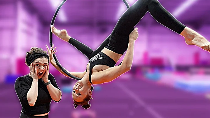 My brother's girlfriend taught me AERIAL HOOP | Ft...
