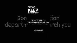 Probation Searches