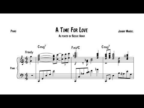 A Time for Love by Beegie Adair [jazz piano transcription]