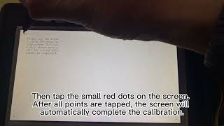 Capacitive touch screen calibration - CM70S