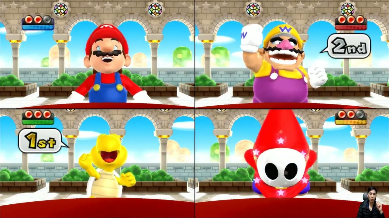 Mario Party 9 Minigames Mario Vs Wario Vs Shy Guy Vs Koopa Troopa