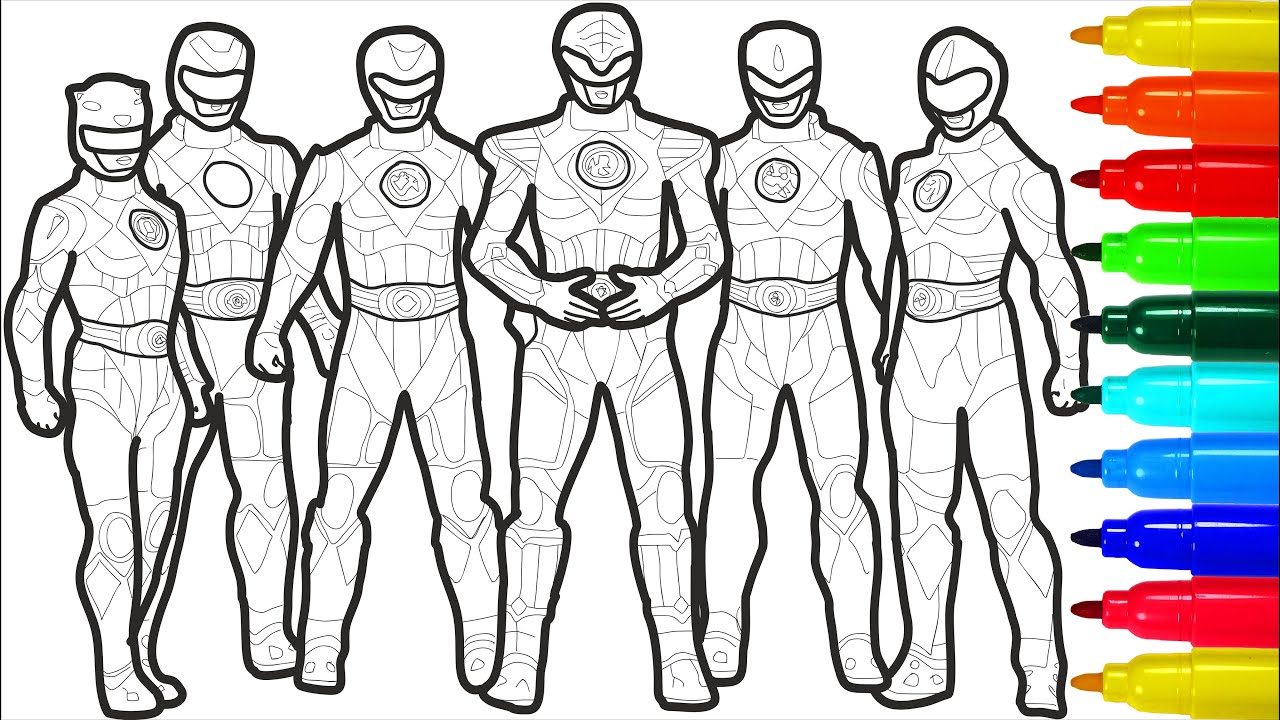 Power Rangers Mighty Morphs Coloring Pages