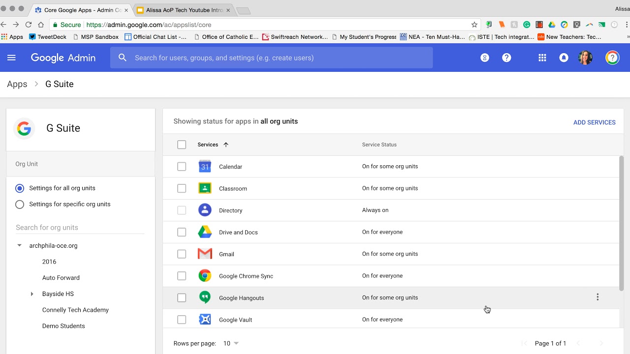 G Suite Admin Console Updates Turning Apps On And Off YouTube G Suite Admin Console Updates Turning Apps On And Off Youtube