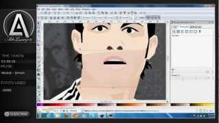 Cristiano Ronaldo Cartoon - Vector Speed Art