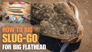 How to rig SLUG-GO soft plastics for BIG FLATHEAD in shallow water screenshot 1