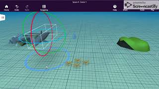 Cospaces (updated version) adding an environment and objects