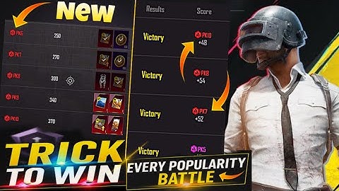 🔥New Trick to Win Every Popularity Battle | Easyway To Get PK10 | Best Tips And Trick | TEAM HARSHIT